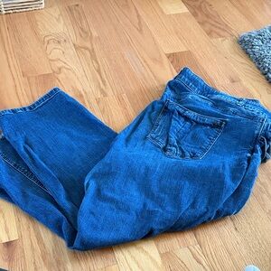 Wit & Wisdom Blue Cropped Ankle Jeans